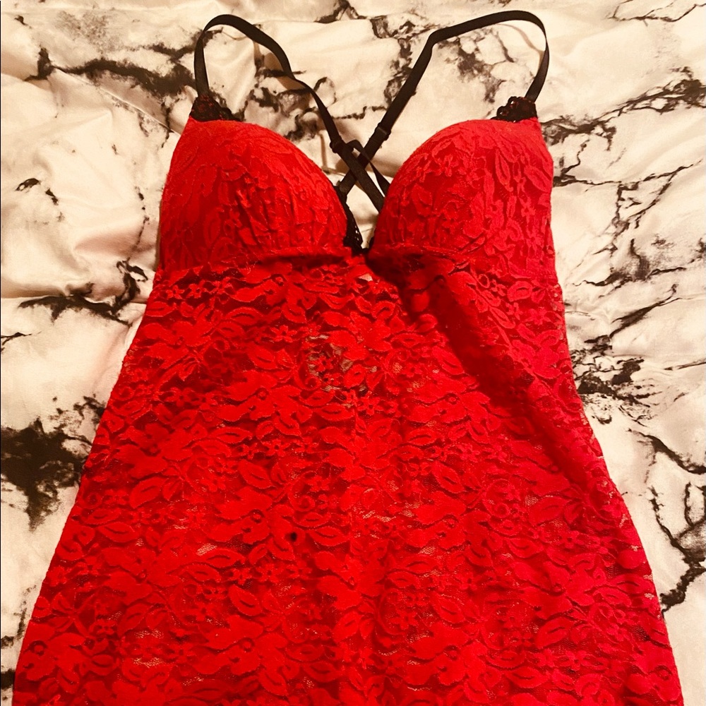 Red babydoll